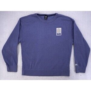 Nike SB Crewneck Sweatshirt Blue Large Skateboarding Logo VTG Pullover